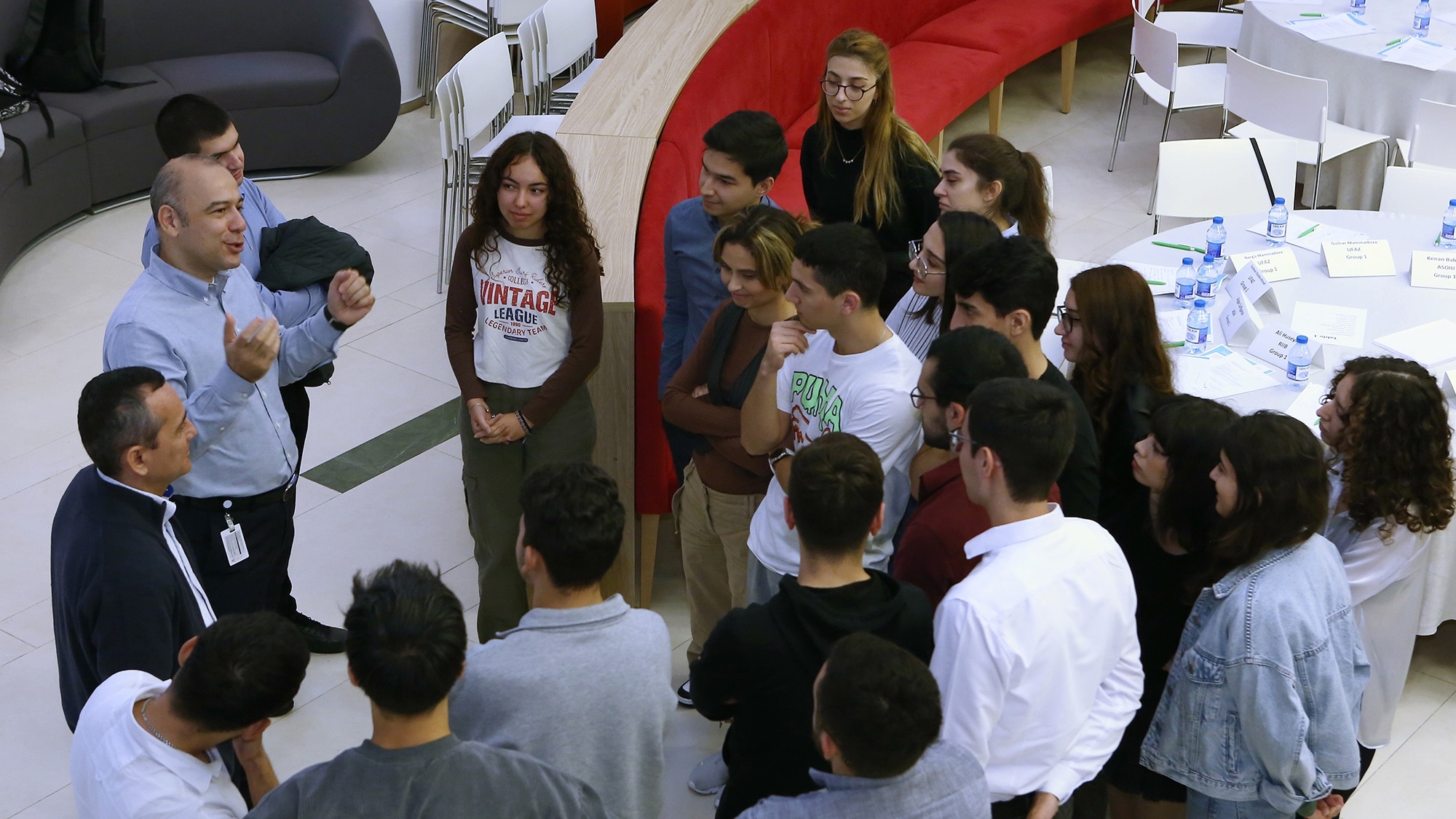 Students at a Discovery week event