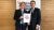 Lucy Knight and Brian Gilvary with the The Times award
