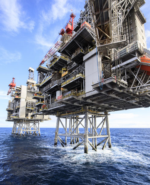 Clair Ridge platform in the UK North Sea