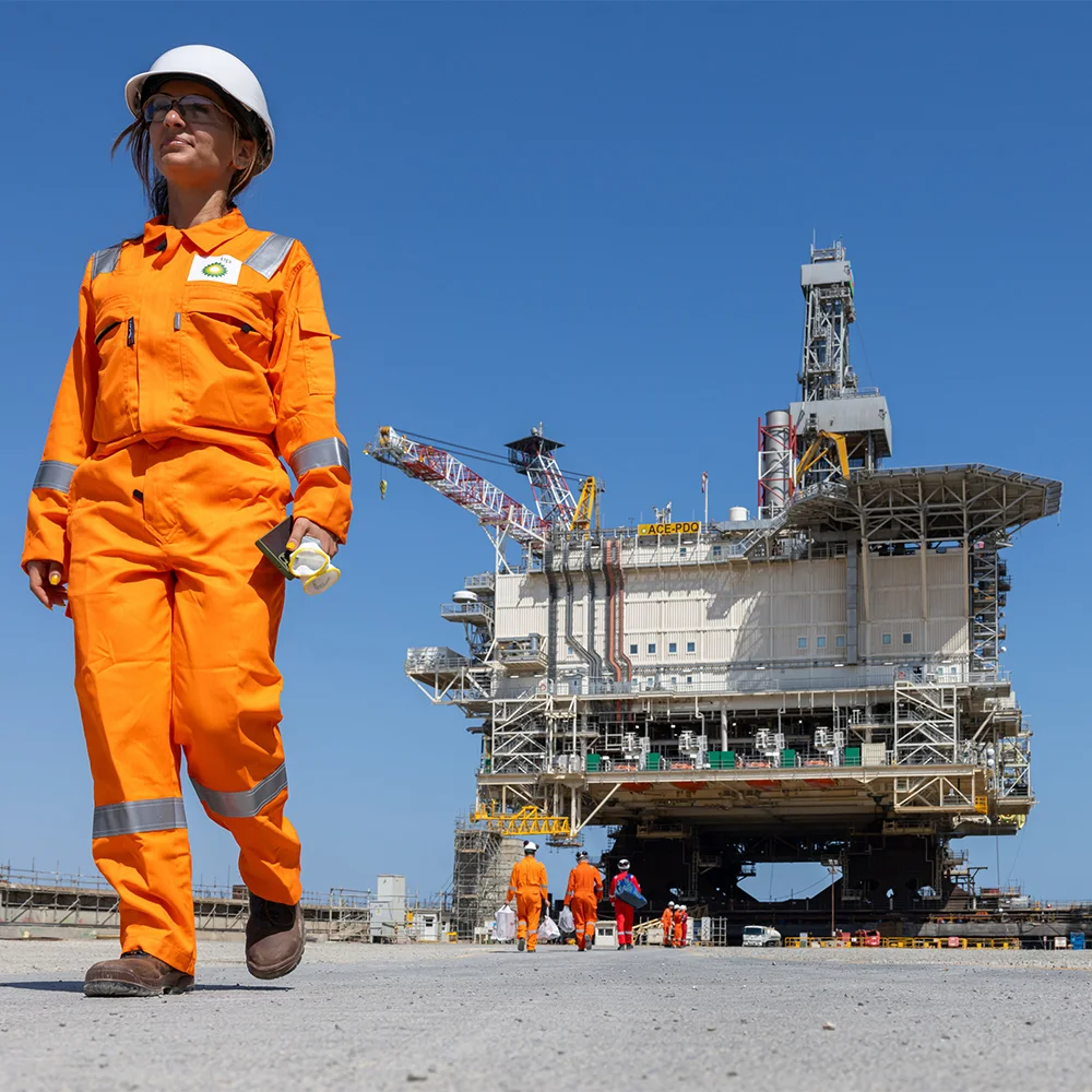 Completing the topsides of the new Azeri Central East platform (ACE) – the next phase of the Azeri-Chirag-Gunashli (ACG) field development in the Caspian Sea, in Azerbaijan