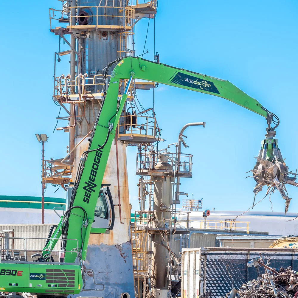 Demolishing part of the Kwinana facility