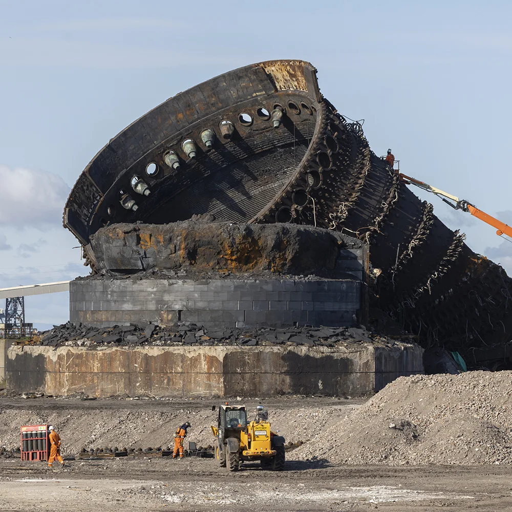 The site of a former steel mill in Teesside, UK, is undergoing a transformation. It’s the location of one of bp’s planned hydrogen developments in the Teesside area