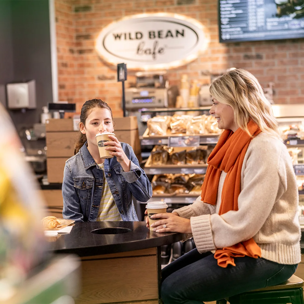 Customers at a Wild Bean Cafe in the UK