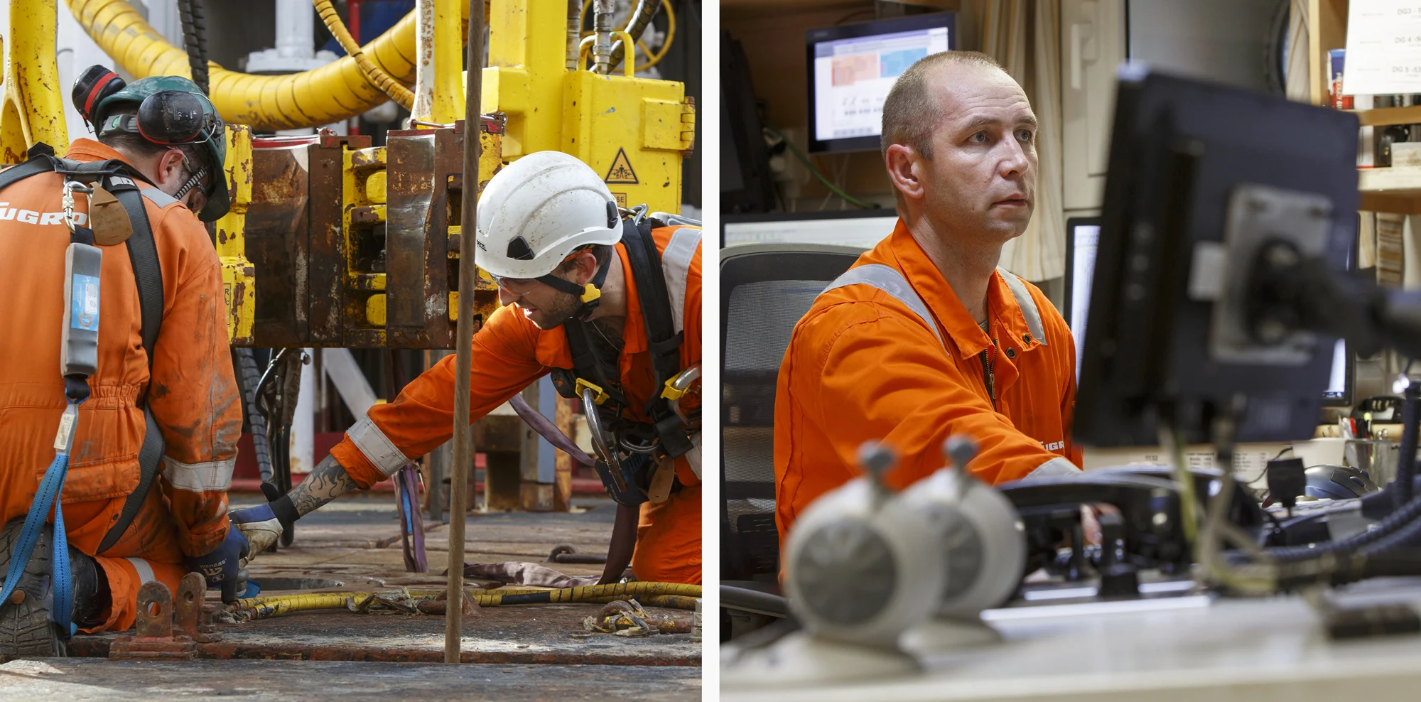 Offshore wind project survey work is carried out on a vessel in the Irish Sea