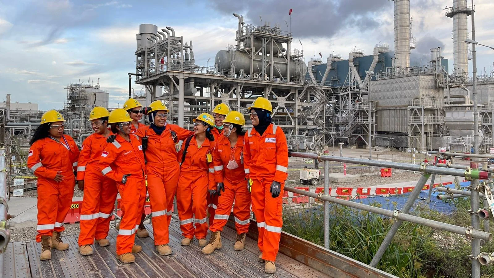 Some of the women who work at our Tangguh liquefied natural gas facility in Indonesia